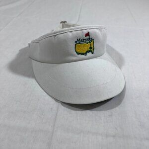 Masters Augusta National Golf Visor White Adjustable Strapback Hat - One Size